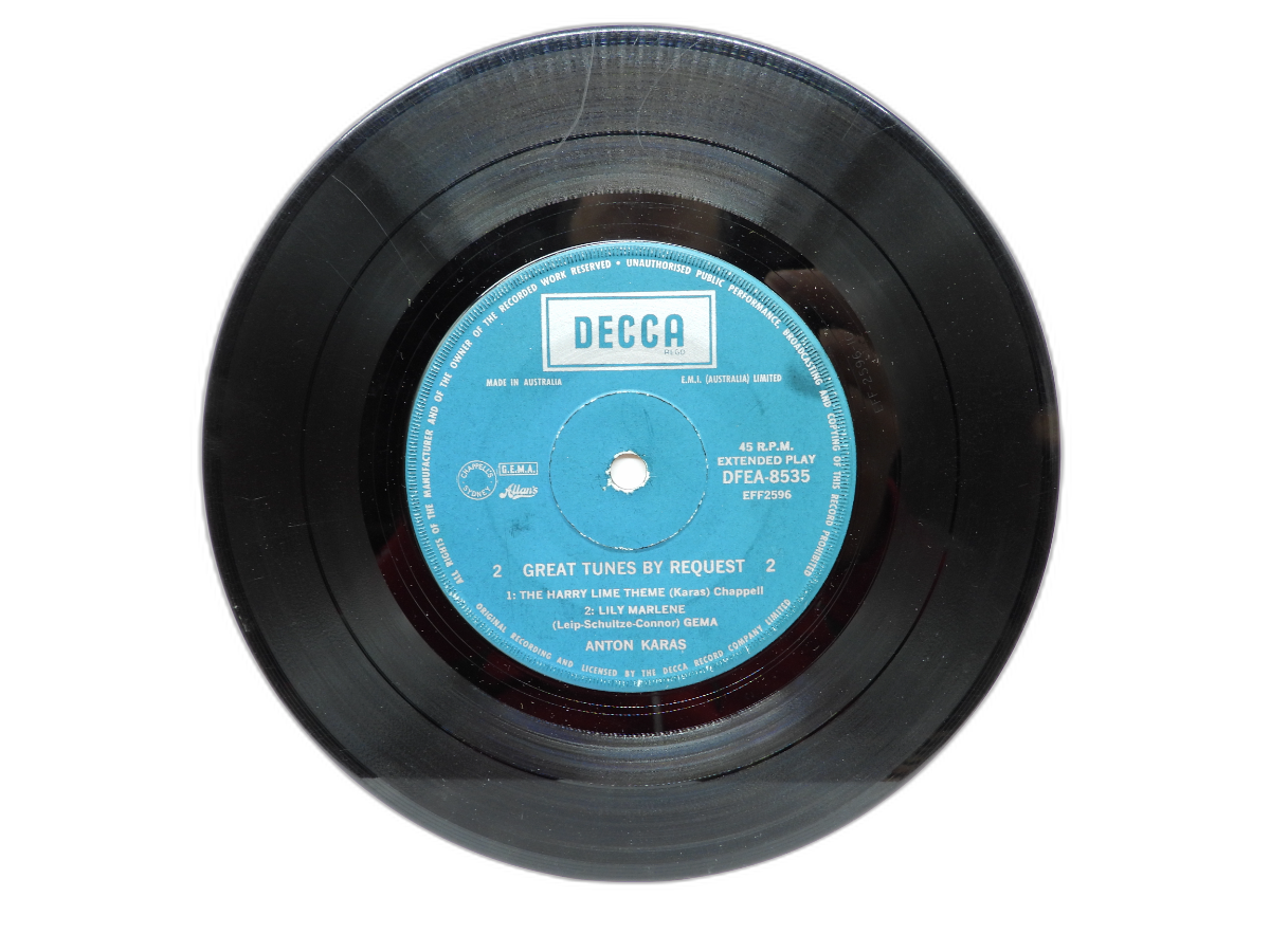 Anton Karas Great Tunes By Request 45 Rpm Vinyl Decca