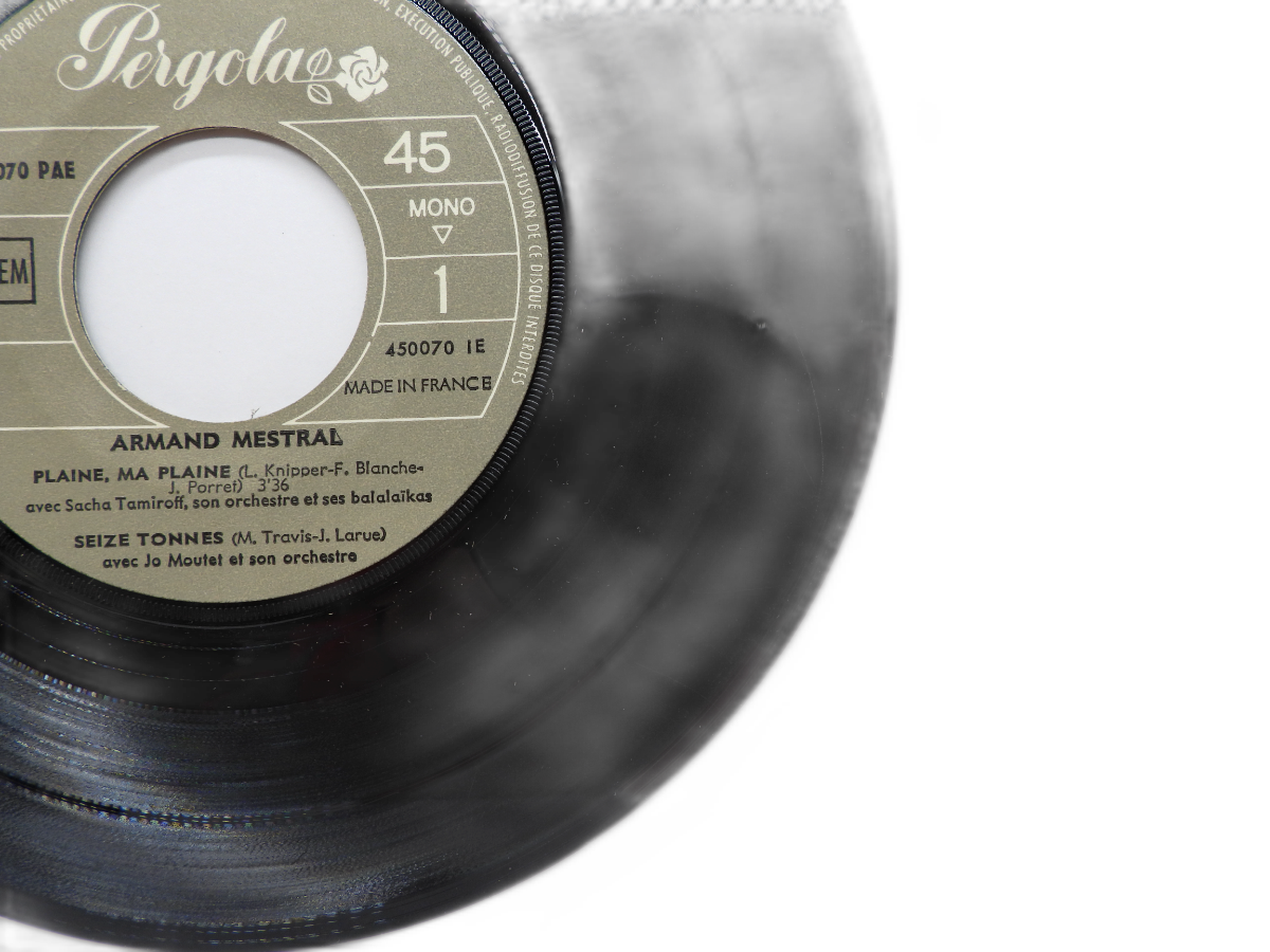 Armand Mestral Plaine Ma Plaine / Seize Tonnes 7" Vinyl Single Pergola