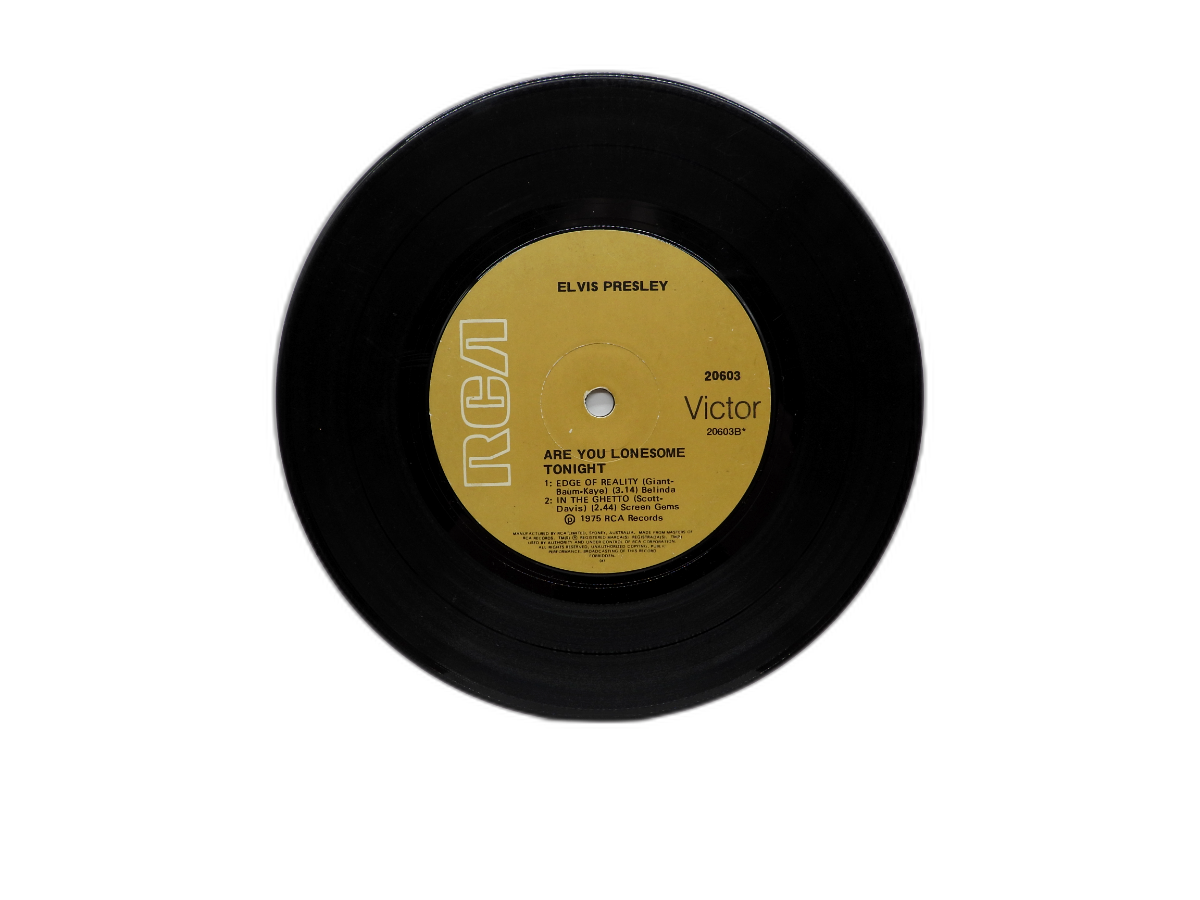 Elvis Presley Are You Lonesome Tonight 7" 45 Rpm Vinyl Single Rca Victor