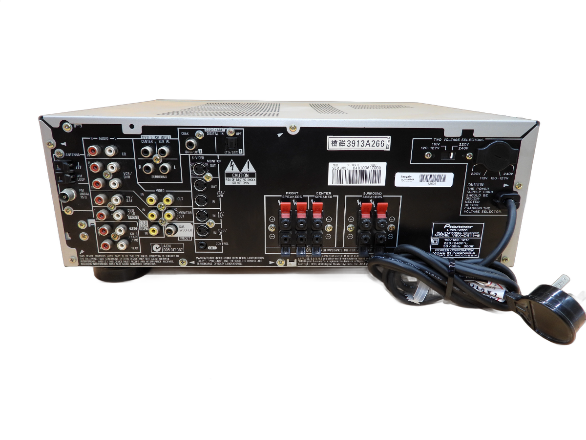 Pioneer Vsx D511 Multi Channel Audio/video Receiver NO REMOTE