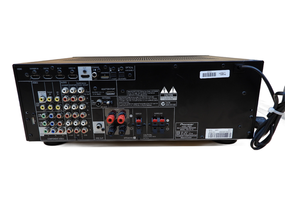 Pioneer Vsx 521 Audio/video Receiver