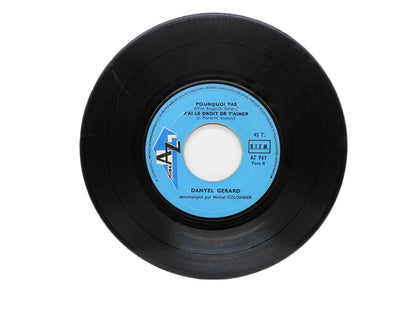 Danyel Gerard on S'en Balance 45 Rpm Vinyl Record Disc Az