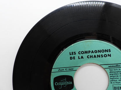 Les Compagnons De La Chanson 45 Rpm Vinyl Record Columbia Esrf 1329