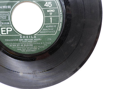 Sheila 45 Rpm Vinyl Record Philips 434.982 Be