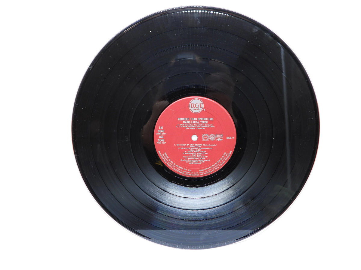 Younger Than Springtime Mario Lanza Vinyl Lp Rca Lm 3049