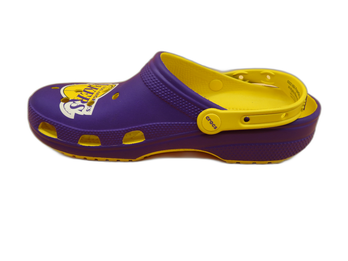 Los Angeles Lakers Crocs Clogs Purple Yellow