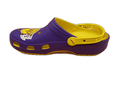 Los Angeles Lakers Crocs Clogs Purple Yellow