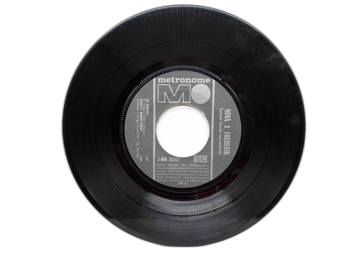 Mes Enfants De Toi 45 Rpm Vinyl Record By Nina & Frederik Metronome
