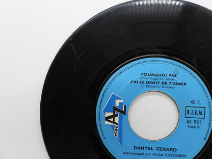 Danyel Gerard on S'en Balance 45 Rpm Vinyl Record Disc Az