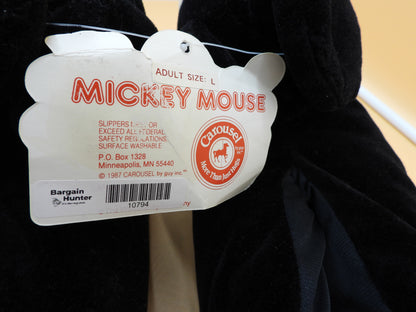 Disney Mickey Mouse Plush Slippers Unisex Size M