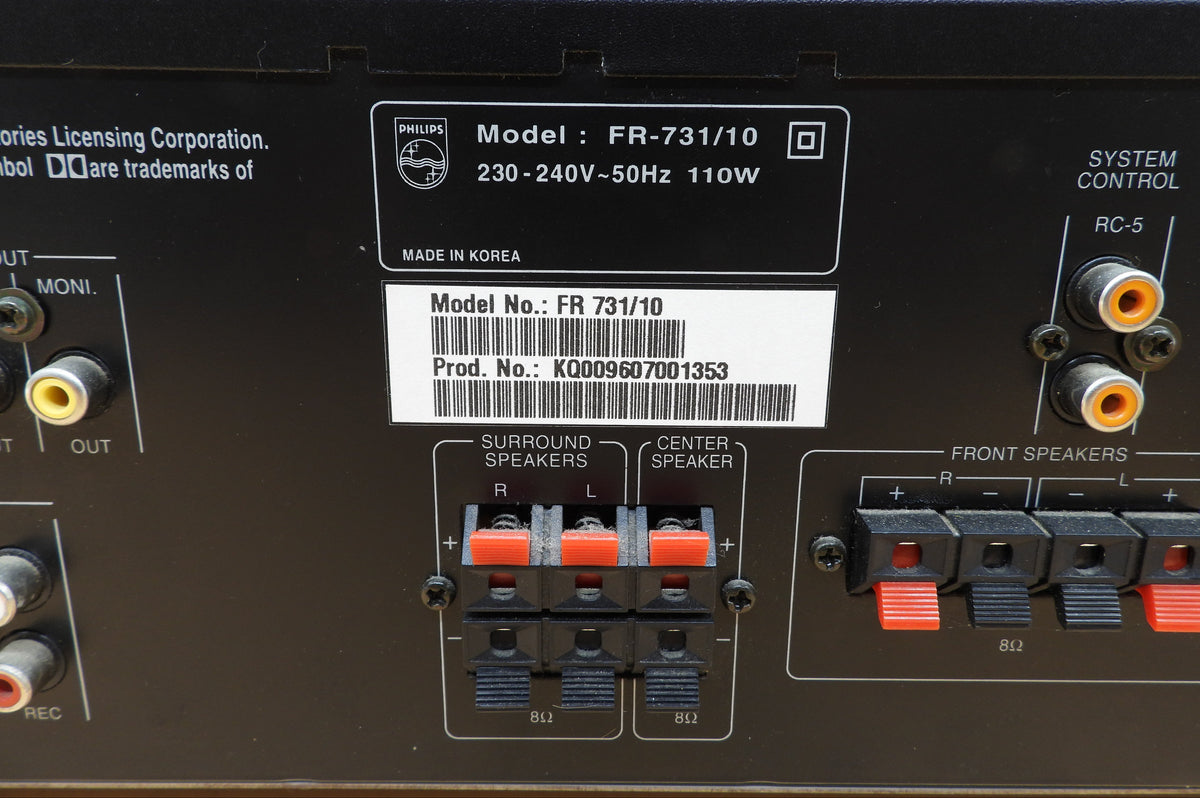 Philips Fr731 Surround Audio Receiver