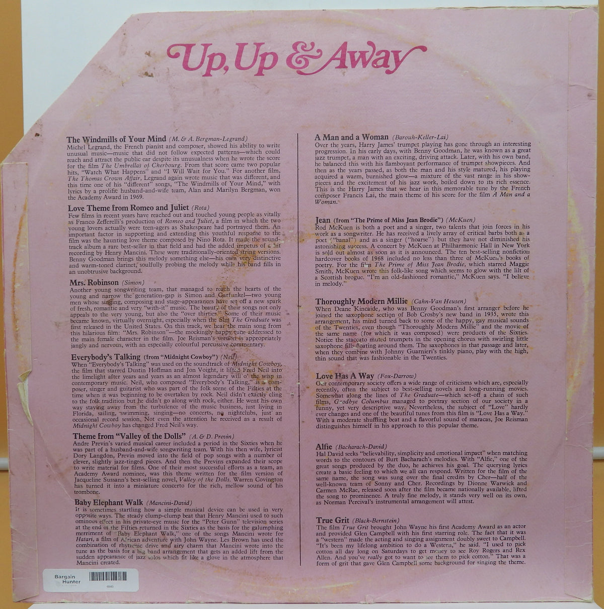 Reader's Digest Up & Away Vinyl Record Rd4 46