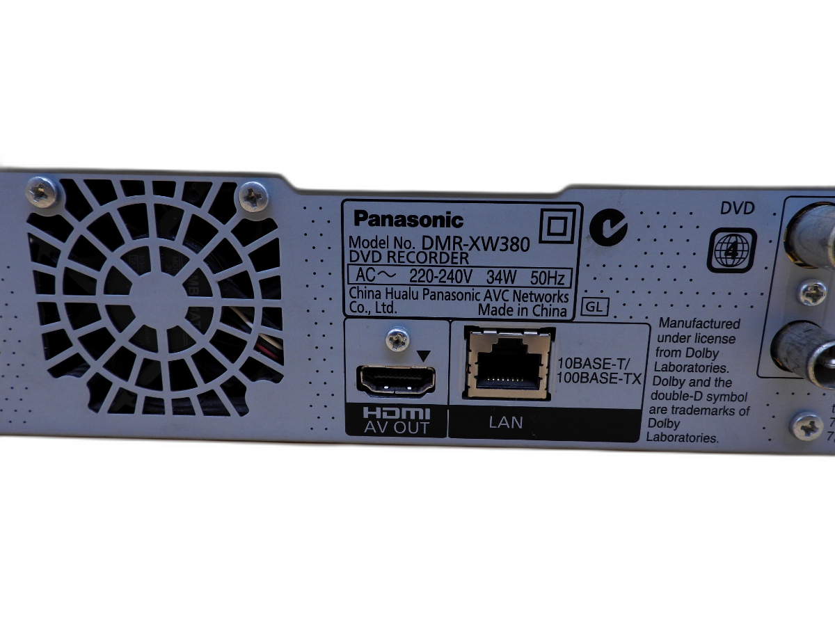 Panasonic Dmr Xw380 Hdd & Dvd Recorder