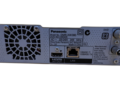 Panasonic Dmr Xw380 Hdd & Dvd Recorder