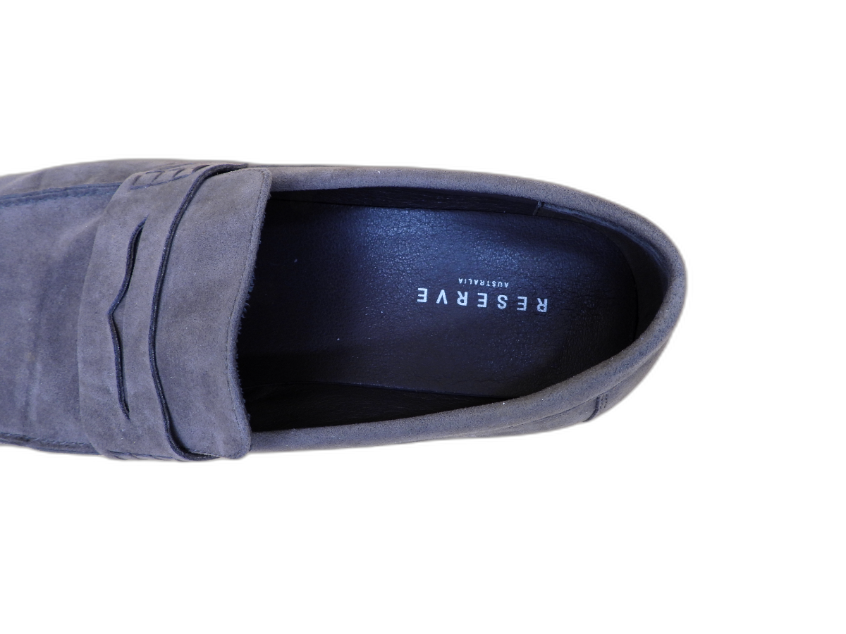 Reserve Men's Beige Suede Penny Loafers Size 12d