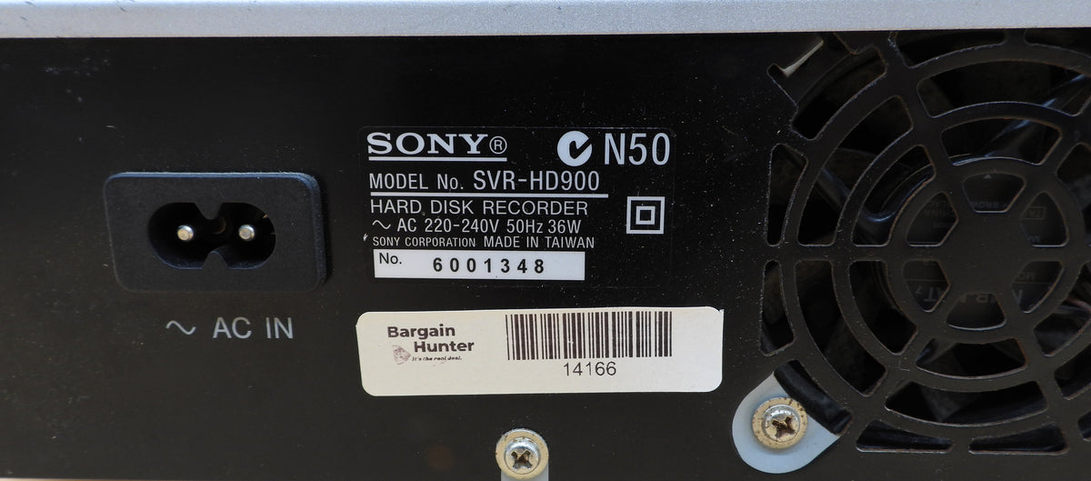 Sony Svr Hd900 Digital Hard Disk Recorder 80gb
