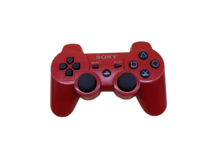 Sony PS3 Slim 149GB Cech 2502a Console With Red Controller Game Plays PS3 & (Back Up PS1)