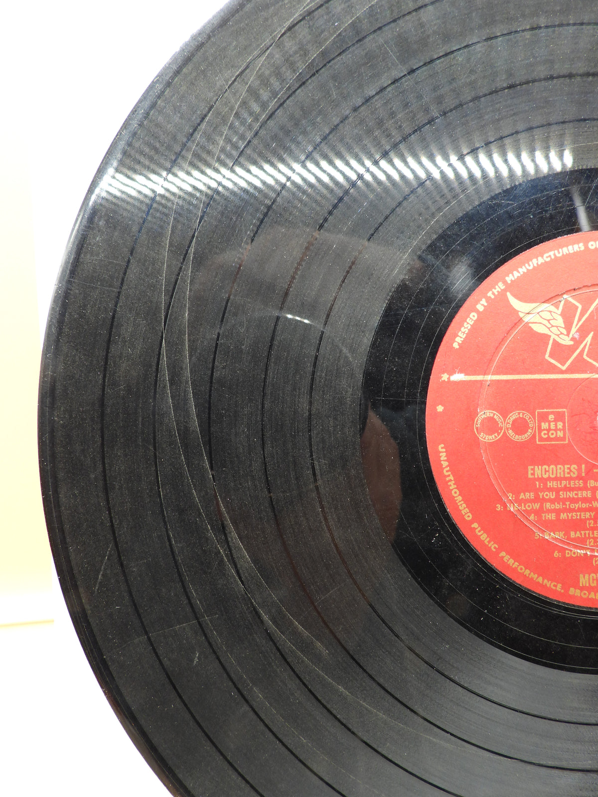 The Platters Encores Vinyl Record Mcw 12112 Mercury Wing