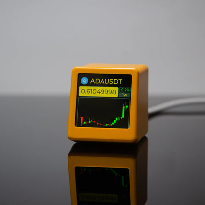 GeekMagic PRO BitCoin Cryptocurrency,Stocks,Futures,Currency Exchange Rate,Price Tracker Ticker,Time Clock Weather Display