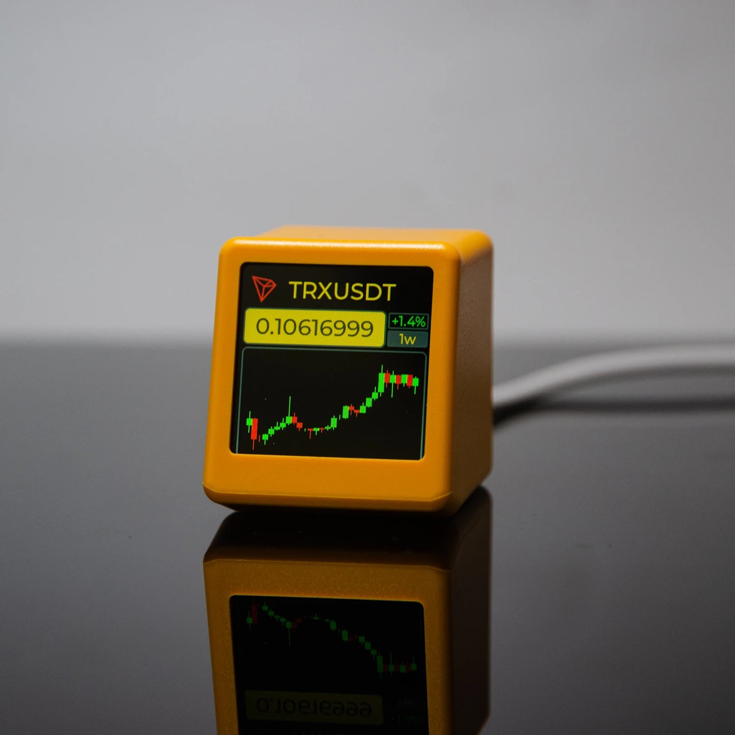GeekMagic PRO BitCoin Cryptocurrency,Stocks,Futures,Currency Exchange Rate,Price Tracker Ticker,Time Clock Weather Display