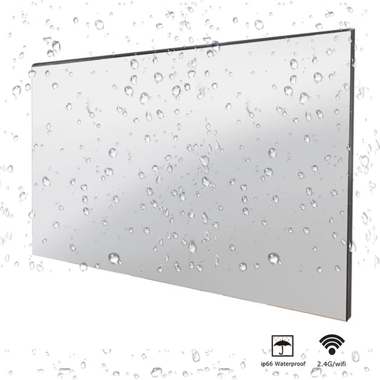 Souria 22 inches Smart Magic Mirror Waterproof TV for Bathroom Hotel DTV Tuner WiFi Bluetooth Built-in Apps Store ATSC DVB-T T2