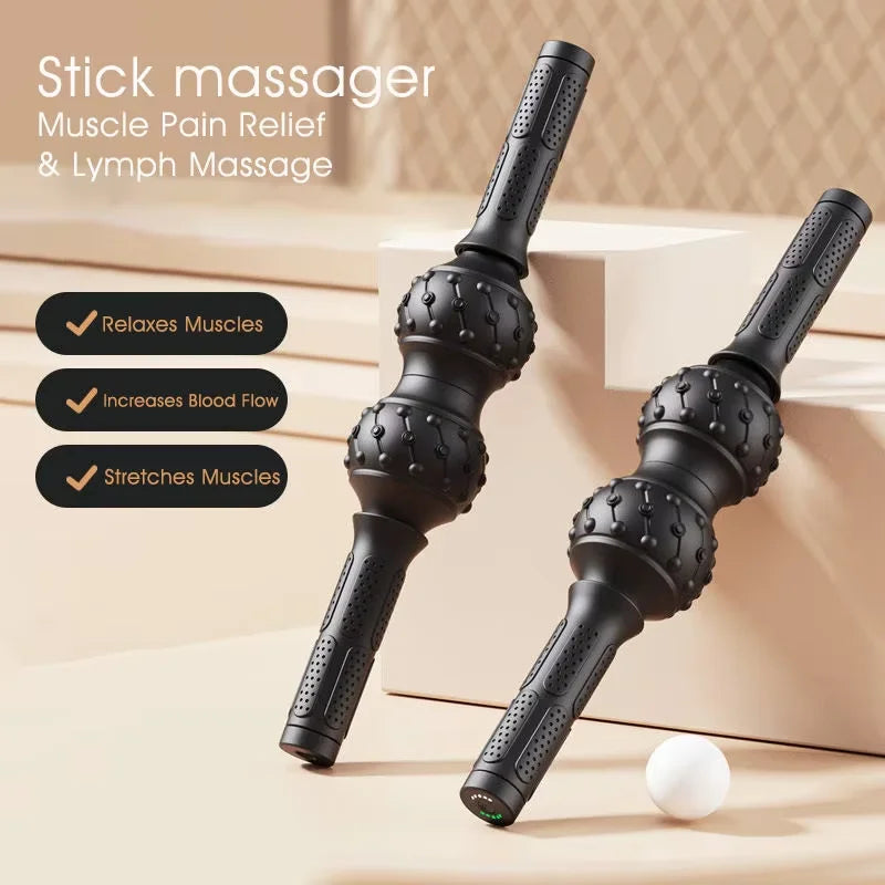 Handheld Roller Massager, Deep Muscle Impact Relaxation Gun Neck And Back Massage Tool Suitable For Relieving Muscle Soreness