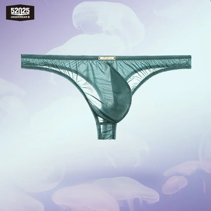 52025 Men's Ultra-Thin Transparent Briefs – Barely-There Feel, 3D Contoured Pouch and Weightless Comfort with Second-Skin Fit