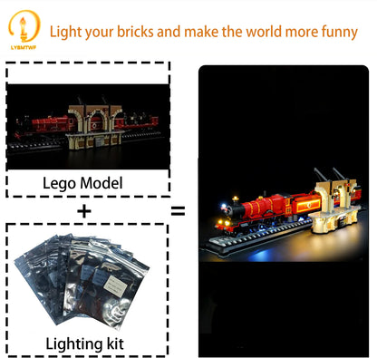 LYBMTWF Led Lighting Kit for 76405 Hogwarts Express - Collectors Edition, Compatible with Harry Potter Building Blocks Model