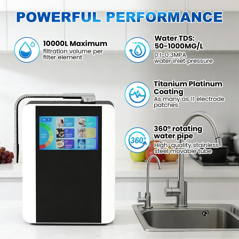 Wholesale Home Use Japan Tech Alkaline Water Ionizer Hydrogen PH Water Machine Countop Hydrogen Water Generator Dispenser