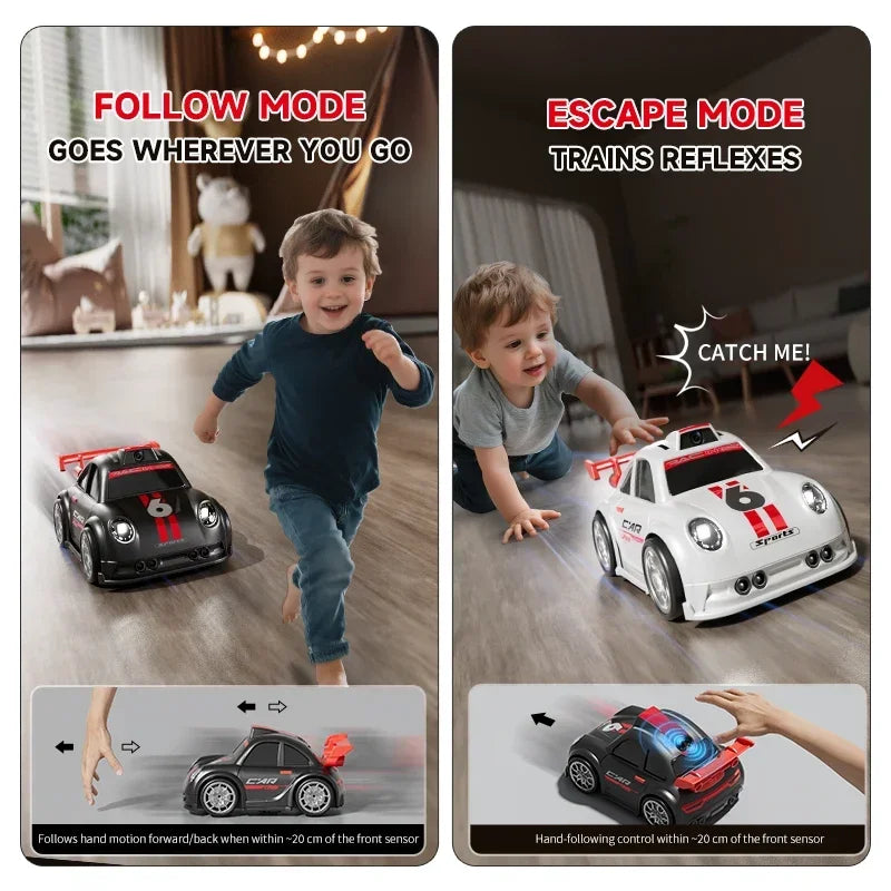 RC Car Model C6 2.4GHz HD Camera Remote Control Drift Sensing High Speed Racing Toy with Demo Follow Escape Mode for Children