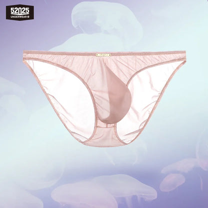52025 Men's Ultra-Thin Transparent Briefs – Barely-There Feel, 3D Contoured Pouch and Weightless Comfort with Second-Skin Fit