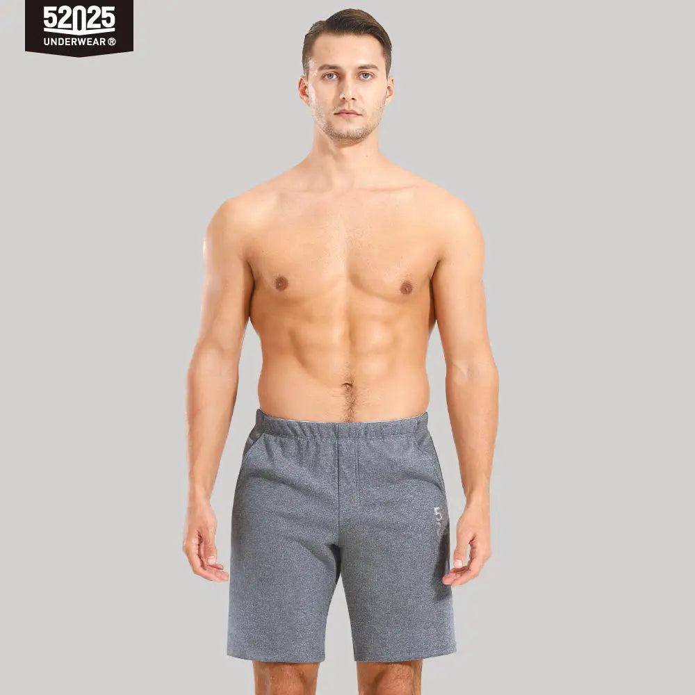 52025 Men's Cotton Lounge Shorts – Comfortable Midweight Pajama Shorts with Adjustable Drawcord, Tailored Fit and Side Pockets