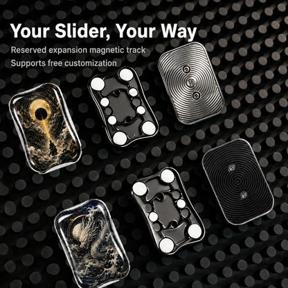 HALOOPLAYER EDC Auriga Pro Fidget Slider Infinite Fidget Toy New Arrival Endless Position Push Card Fidget Stress Relief Toy