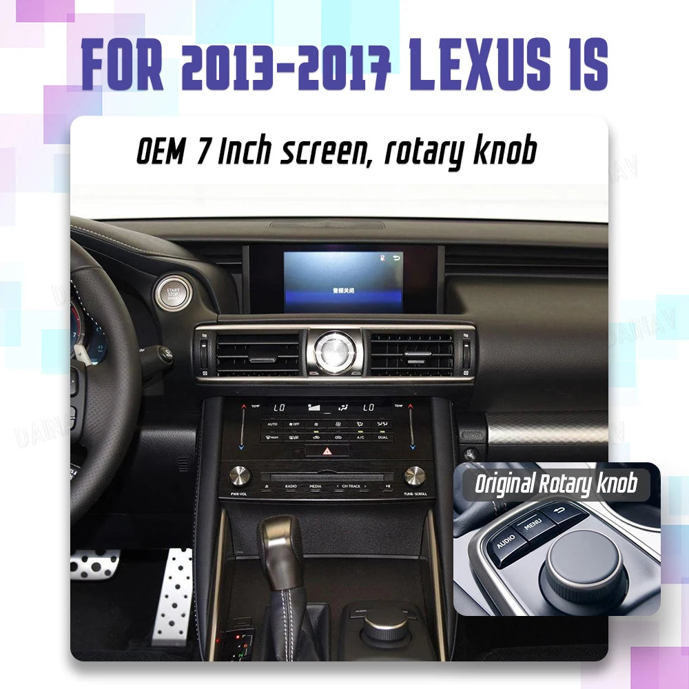Linux Box For 2005-2019 Lexus IS 250 300 350 Wireless Apple CarPlay Android Auto Stereo Upgrade Oem screen Multimedia Player