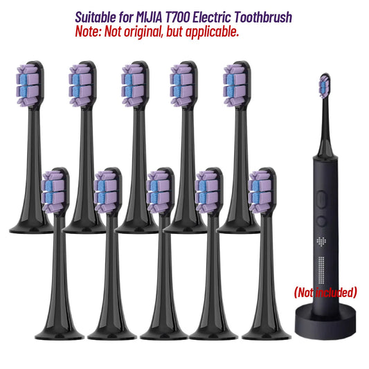 5/10PCS Replacement Brush Heads For MIJIA T700 Mes604 Sonic Electric Toothbrush Dupont Bristle with Caps Sealed Pack