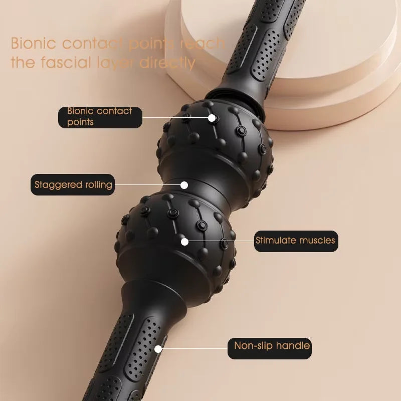 Handheld Roller Massager, Deep Muscle Impact Relaxation Gun Neck And Back Massage Tool Suitable For Relieving Muscle Soreness
