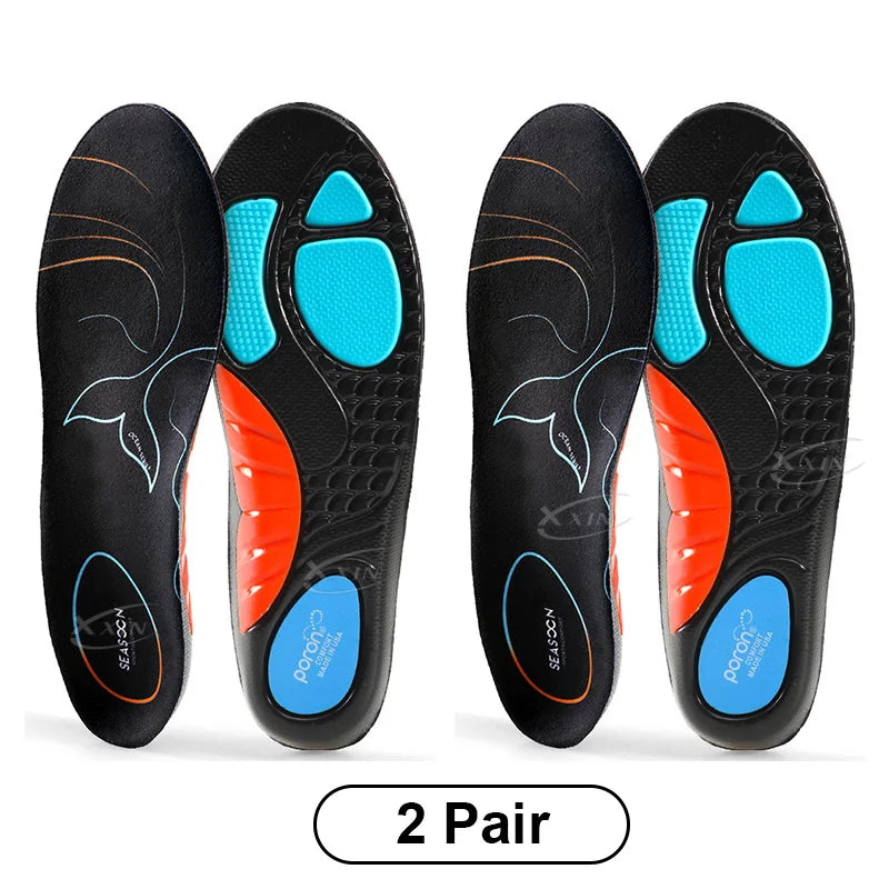 【Xxin】Arch Support Shoe Insoles Sport Poron Shock Absorption Insole Flat Feet Shoes Pad Heel Pain Relief