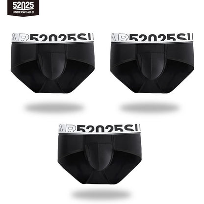 52025 Men's Dual Pouch Briefs – Ultra-Soft Modal, Patented Separation Pouch with Silk Mesh Support and Breathable Comfort