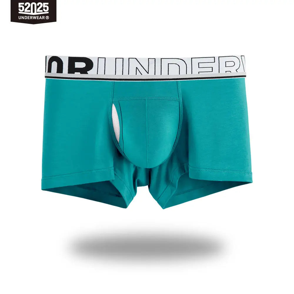 52025 Men's Dual Pouch Boxers – Ultra-Soft Modal, Patented Separation Pouch with Silk Mesh Support and Breathable Comfort