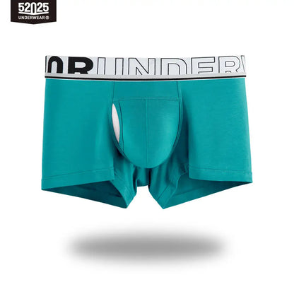 52025 Men's Dual Pouch Boxers – Ultra-Soft Modal, Patented Separation Pouch with Silk Mesh Support and Breathable Comfort