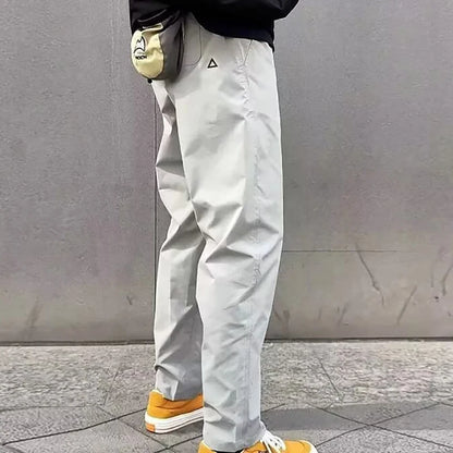 Men's Conical Cargo Pants Spring Autumn Straight Leg Casual Trousers Outdoor Waterproof Sports Hiking Mountain Climbing Pants