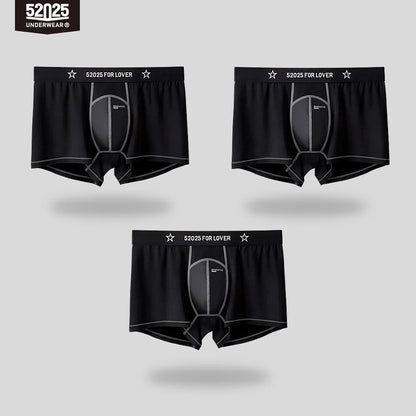 52025 Men's Viscose Boxers – 3D Capsule Support Pouch with Breathable Comfort, Adaptive Fit, Sculpted Lift and All-Day Comfort