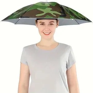 Umbrella hat Head-mounted umbrella Summer rain and sun protection Outdoor fishing Umbrella hat Head-worn umbrella hat