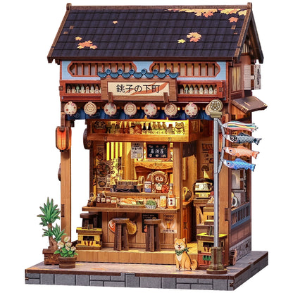 CUTEBEE Book Nook Kit 3D Wooden Puzzle DIY Bookend Insert Model Building Kit Laser Cut Precision Pieces for Home Decor Office