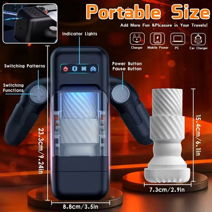 Automatic Thrusting Male Masturbator Cup hande Blowjob Pocket Pussy Strong Stroker Real Pocket Pussy Adult Sex Toys for Men