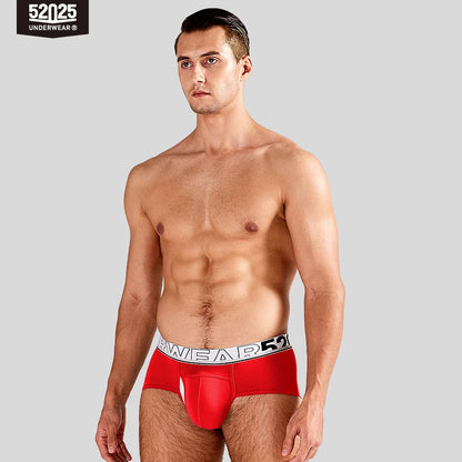 52025 Men's Dual Pouch Briefs – Ultra-Soft Modal, Patented Separation Pouch with Silk Mesh Support and Breathable Comfort