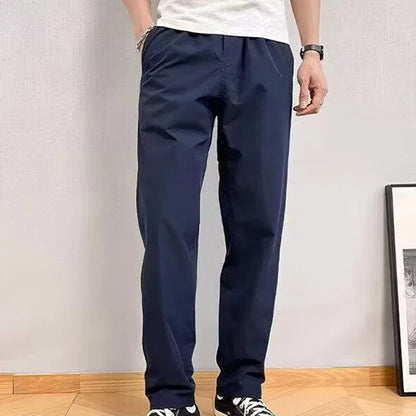 Men's Conical Cargo Pants Spring Autumn Straight Leg Casual Trousers Outdoor Waterproof Sports Hiking Mountain Climbing Pants