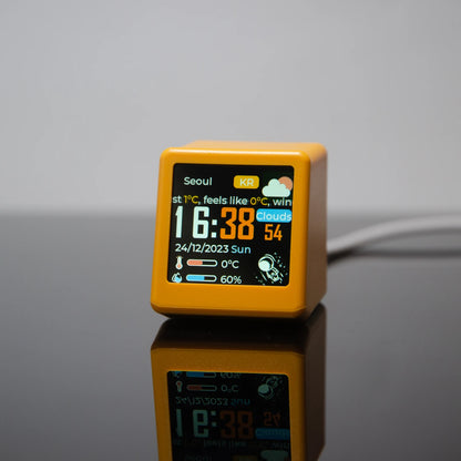 GeekMagic PRO BitCoin Cryptocurrency,Stocks,Futures,Currency Exchange Rate,Price Tracker Ticker,Time Clock Weather Display