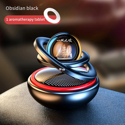 Solar Car Air Freshener Rotating Fragrance Decoration Accessories Interiors Men Women Original Auto Flavoring Perfume Diffuser