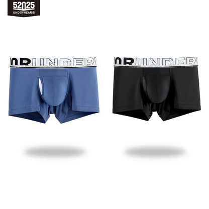 52025 Men's Dual Pouch Boxers – Ultra-Soft Modal, Patented Separation Pouch with Silk Mesh Support and Breathable Comfort
